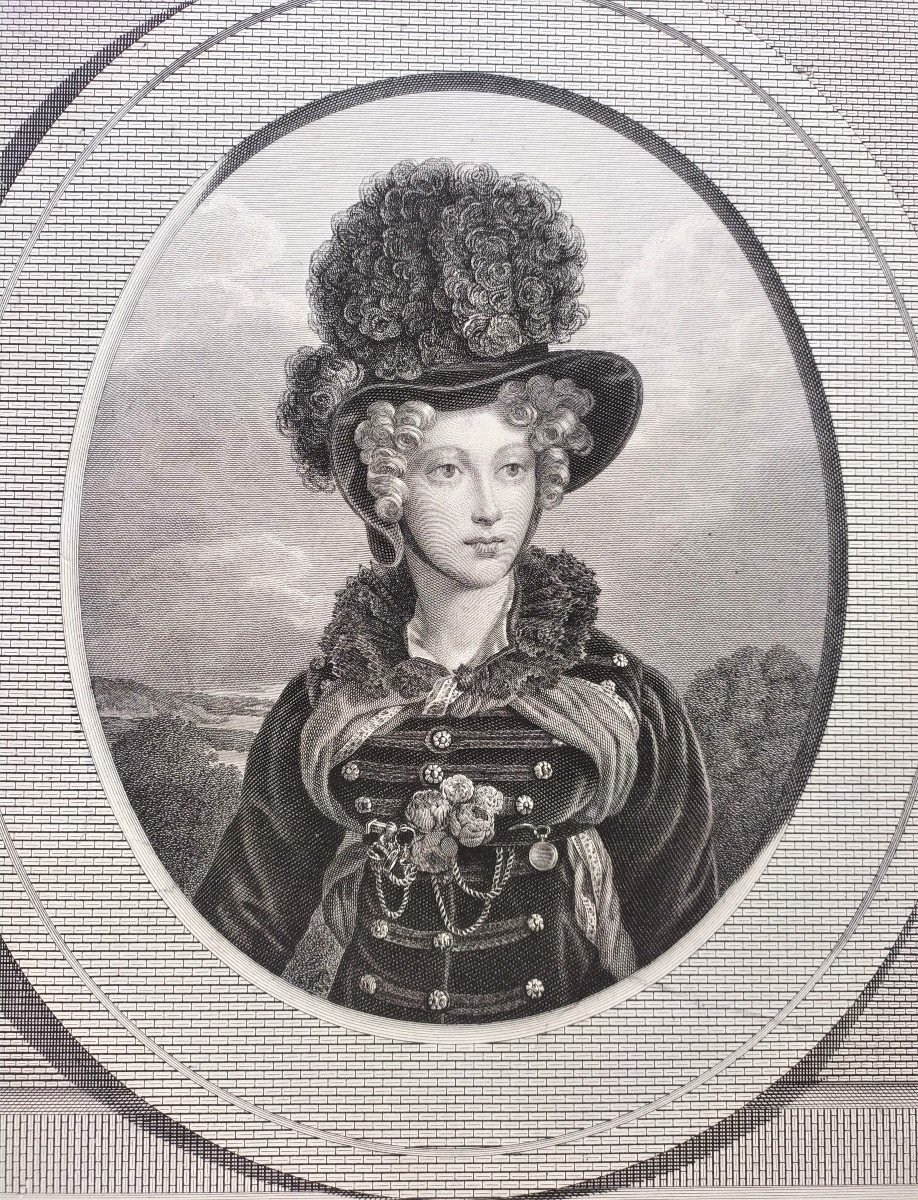 Duchesse De Berry  Gravure 19ème-photo-1