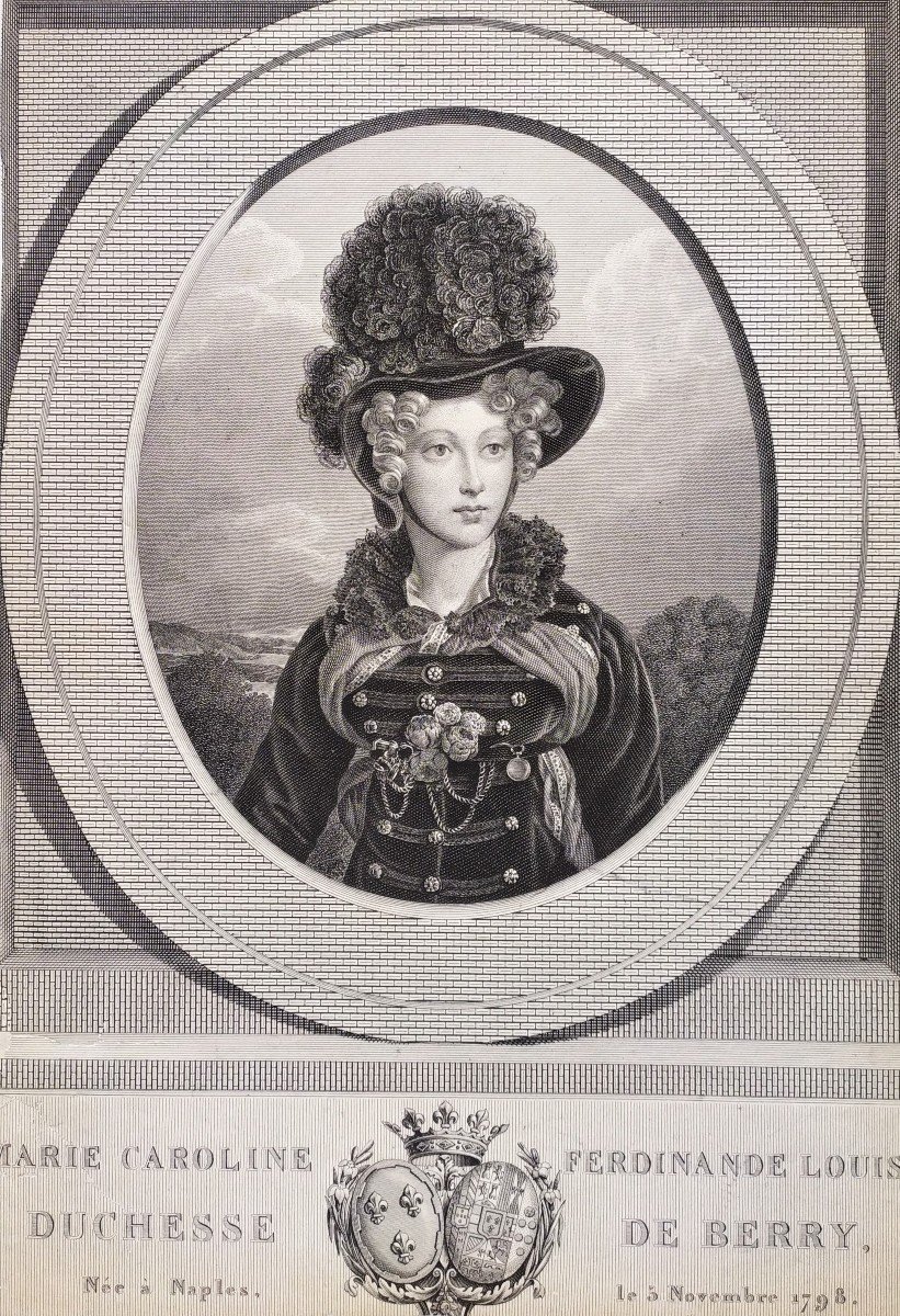 Duchesse De Berry  Gravure 19ème
