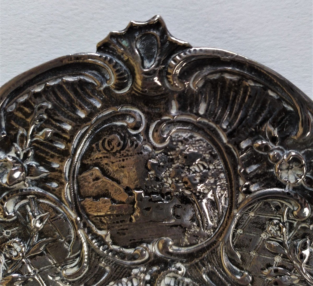 Silver Dish Germany 19th C -photo-4