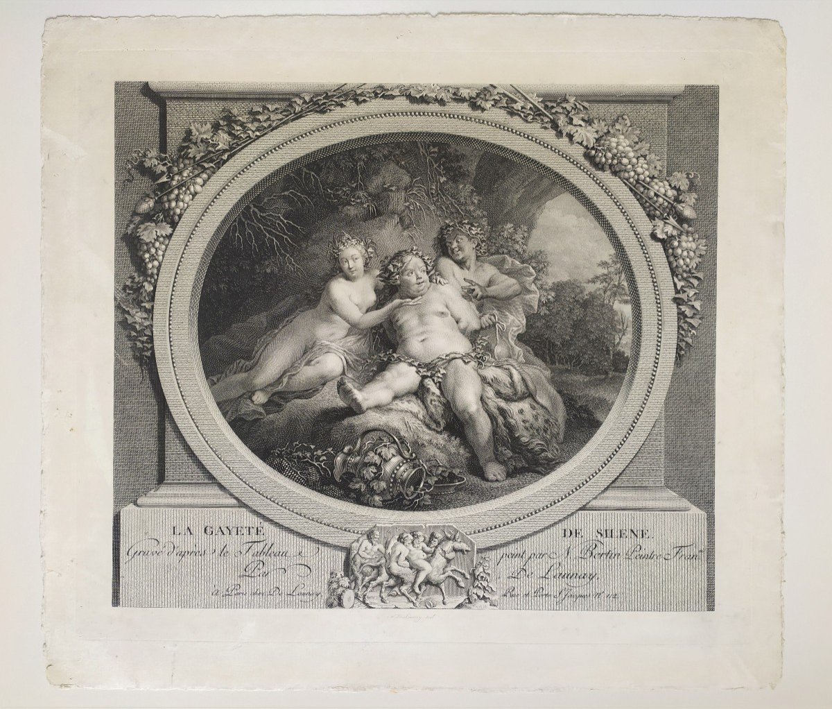 Gravures Mythologiques Gravé Par Nicolas De Launay 18ème-photo-2