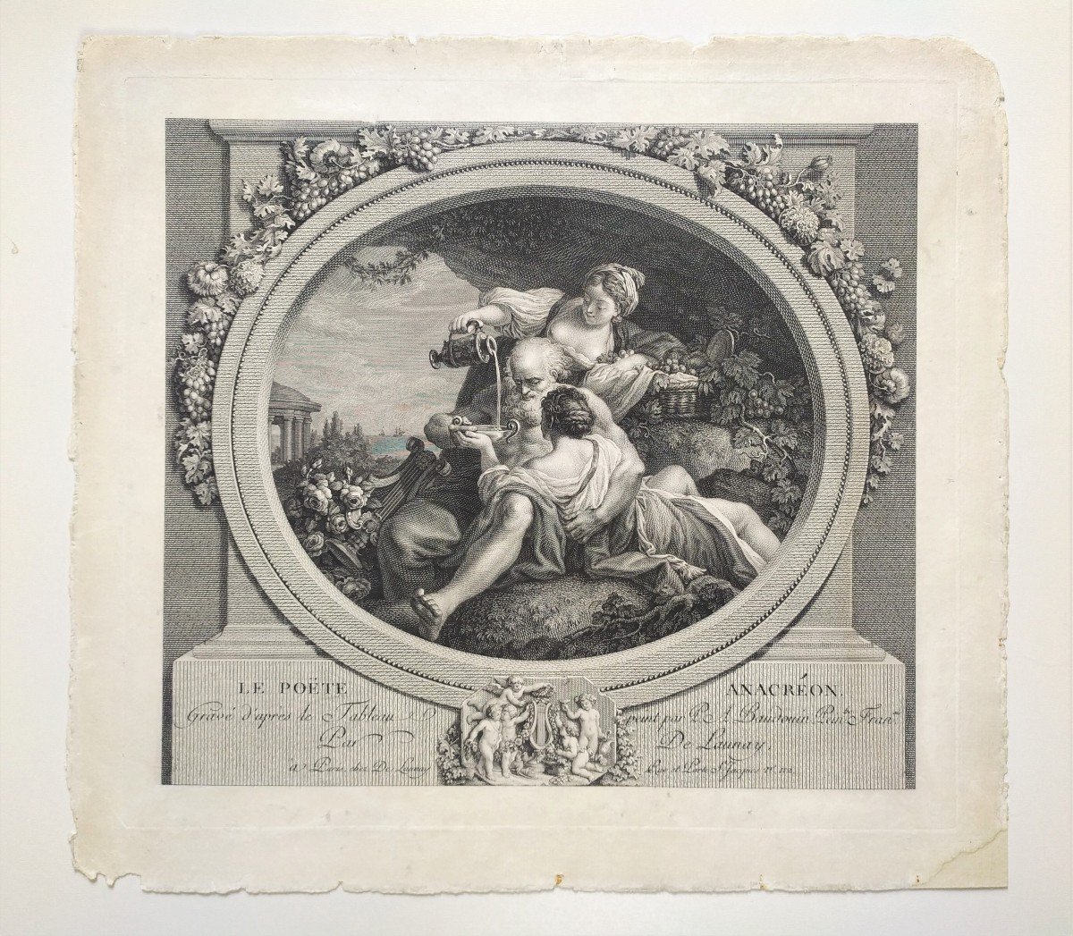 Gravures Mythologiques Gravé Par Nicolas De Launay 18ème-photo-2