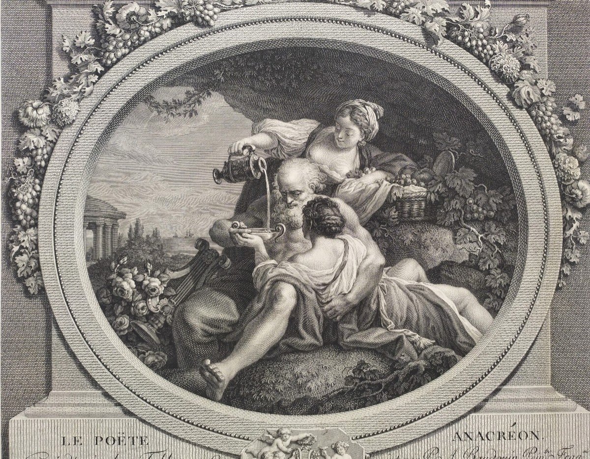 Gravures Mythologiques Gravé Par Nicolas De Launay 18ème-photo-4