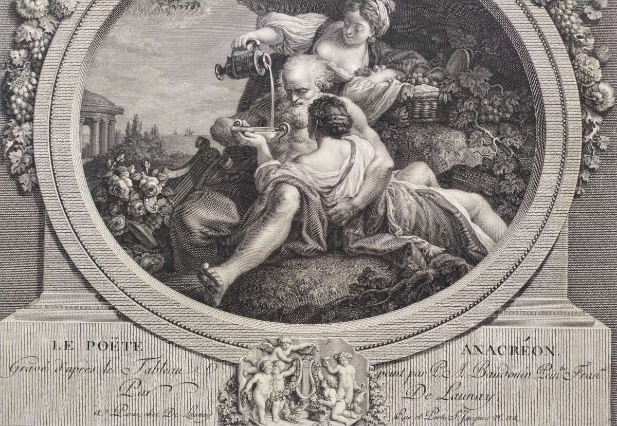 Gravures Mythologiques Gravé Par Nicolas De Launay 18ème-photo-5