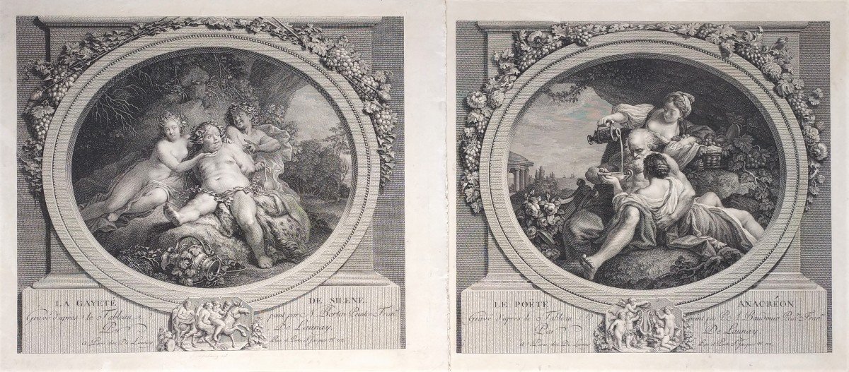 Gravures Mythologiques Gravé Par Nicolas De Launay 18ème