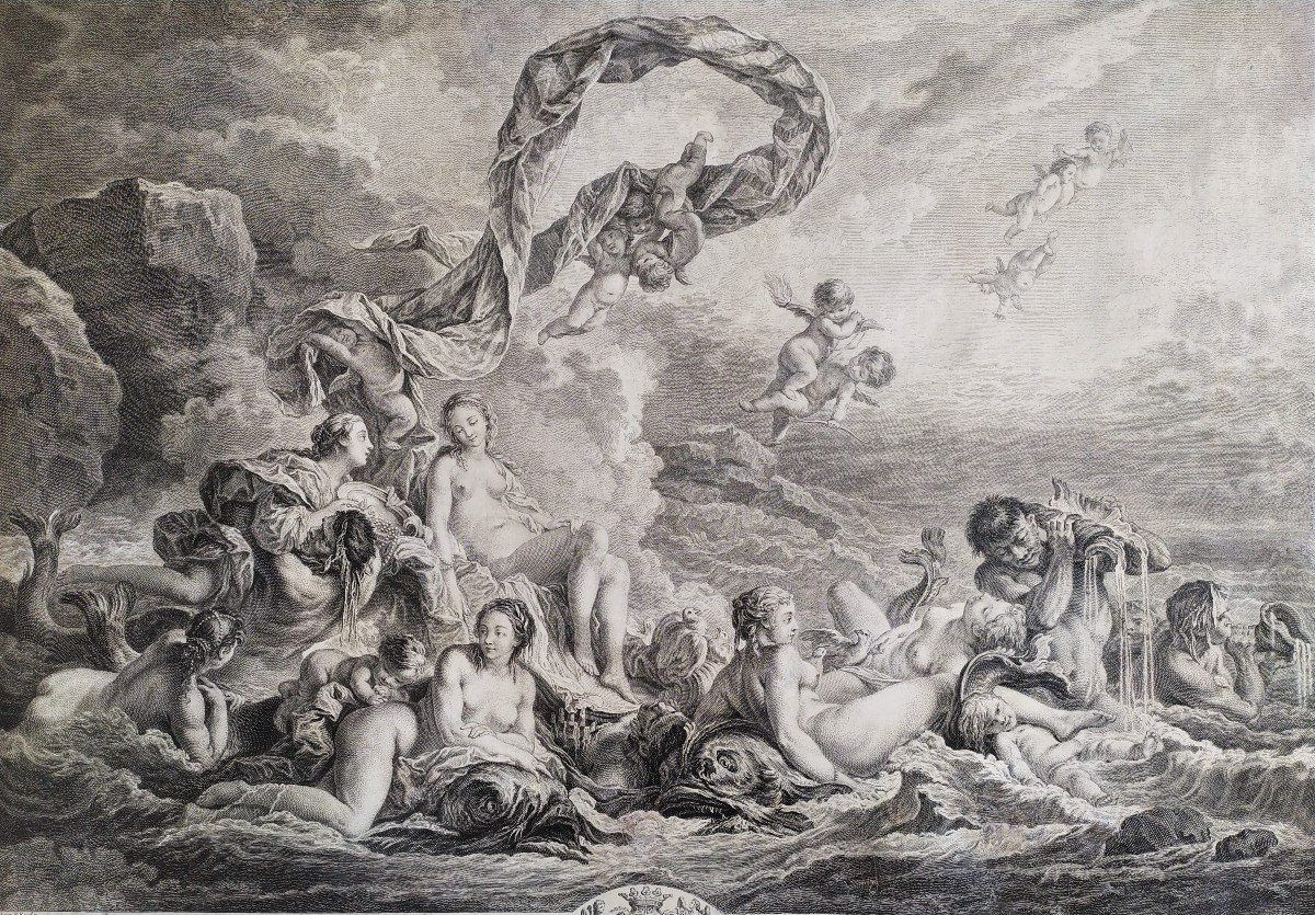 Mythological Engraving Engraving 18th C-photo-1