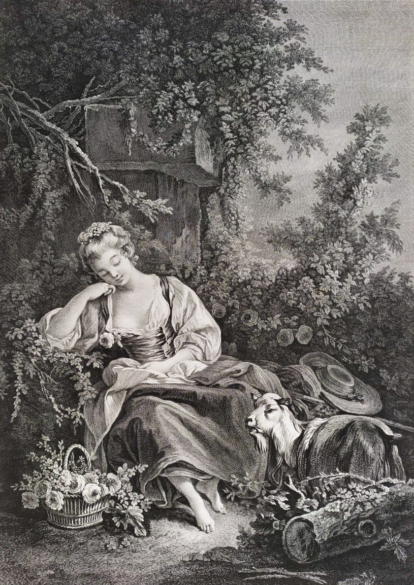 Gravure d'Après François Boucher 18ème