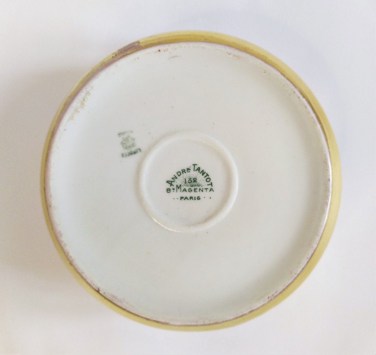 Boite En Porcelaine Peinte De Limoges style art nouveau-photo-2