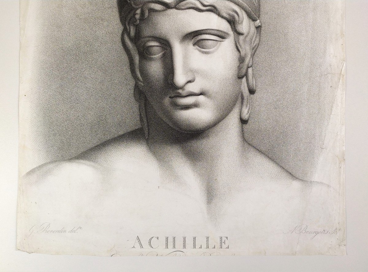 Achille Gravure Mythologique Néo-classique -photo-3