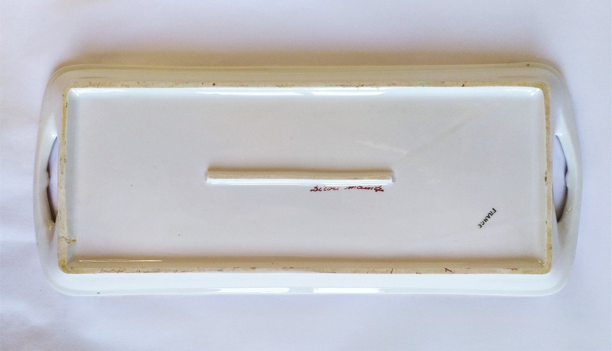 Plateau Porcelaine Limoges France  Décor Peint Main -photo-1