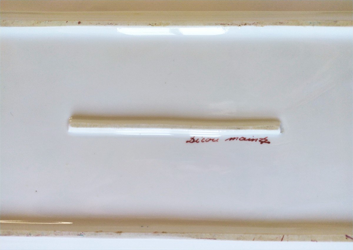 Plateau Porcelaine Limoges France  Décor Peint Main -photo-2