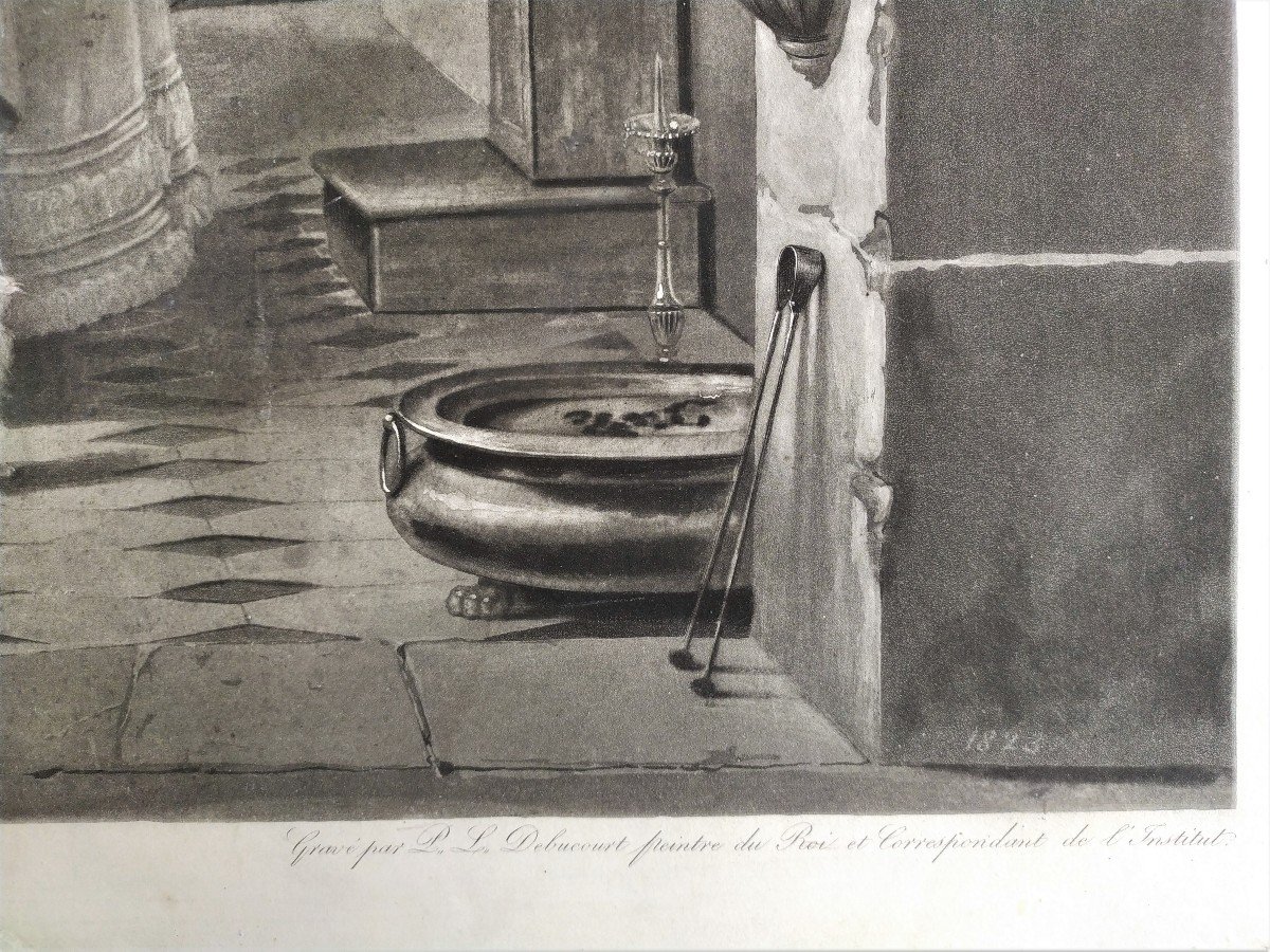 La Mariée Aquatint Etching Engraved By Debucourt-photo-1