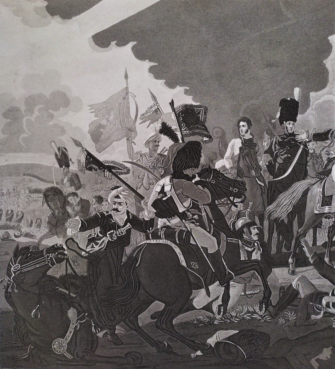 Bataille Napoléon Gravure 19ème-photo-4