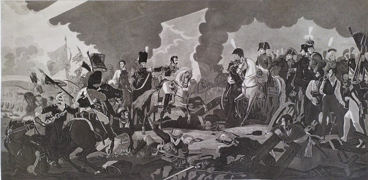 Bataille Napoléon Gravure 19ème