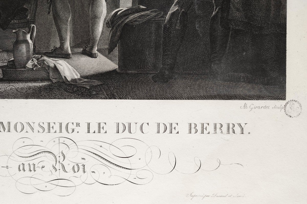 Duke De Berry Duke Of Bordeaux Chambord  Pair Of Historical Engravings-photo-1