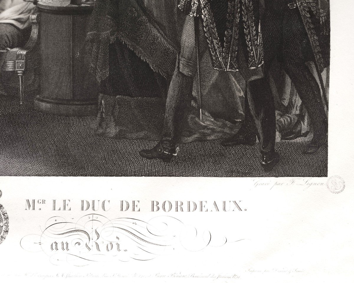 Duke De Berry Duke Of Bordeaux Chambord  Pair Of Historical Engravings-photo-4