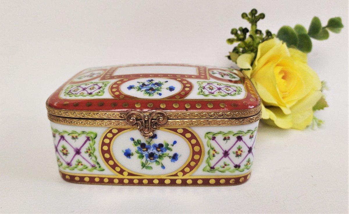 Le Tallec Coffret Boîte à Bijoux En Porcelaine Peinte -photo-2