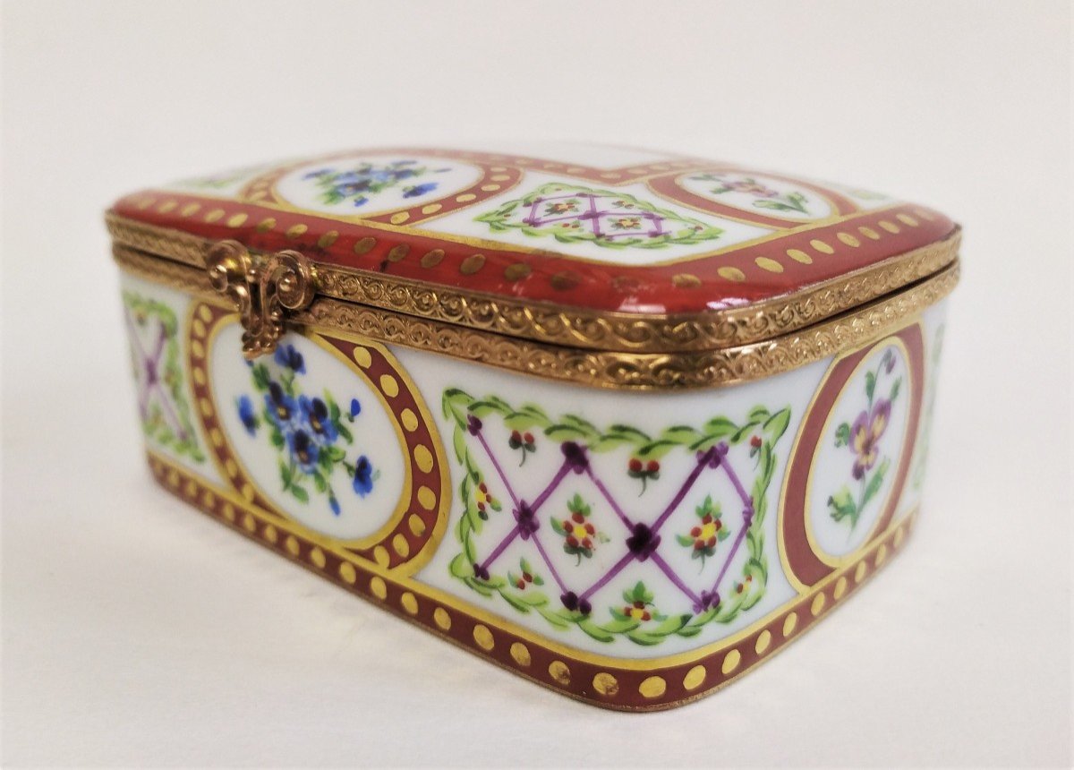 Le Tallec Coffret Boîte à Bijoux En Porcelaine Peinte -photo-4