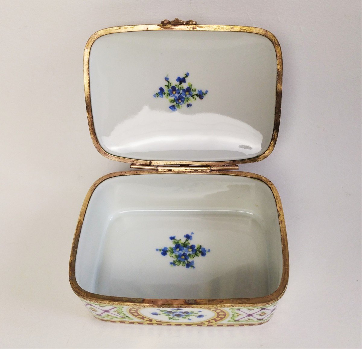 Le Tallec Coffret Boîte à Bijoux En Porcelaine Peinte -photo-4