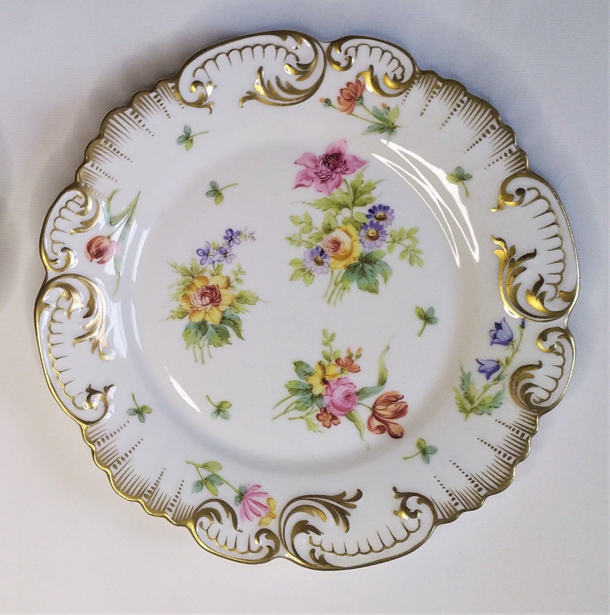 Golse Limoges Hand Painted Porcelain Plates-photo-2