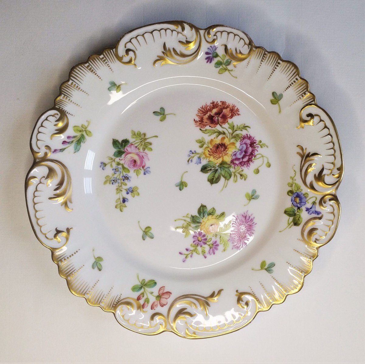 Golse Limoges Hand Painted Porcelain Plates-photo-3