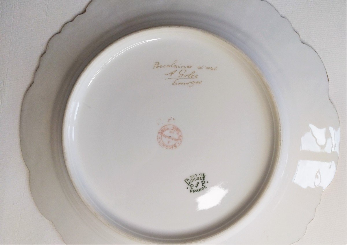 Golse Limoges Hand Painted Porcelain Plates-photo-1