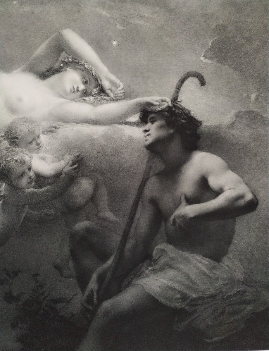 Star Of The Day Large Photogravure After Diogenes Maillart 19th C Old Print-photo-8