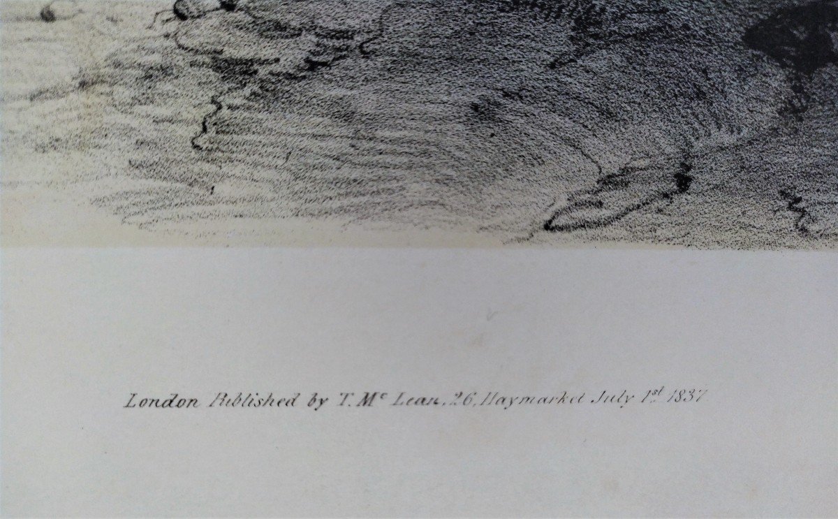 Sheep Lithograph After Thomas Sidney Cooper Flock Of Sheeps 19th Century Old Print-photo-3