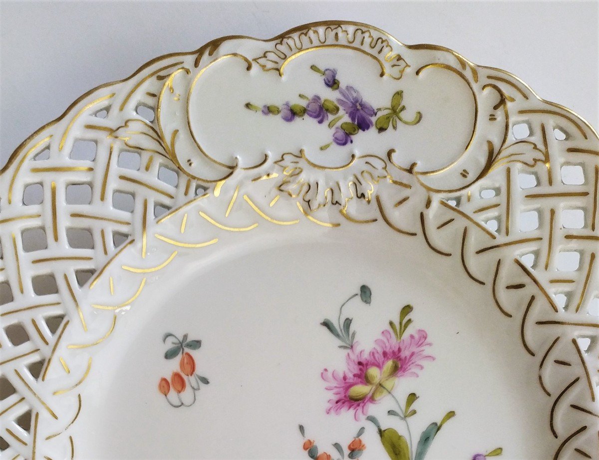 Saxe Hermann Ohme Porcelain Plate 19th C-photo-4