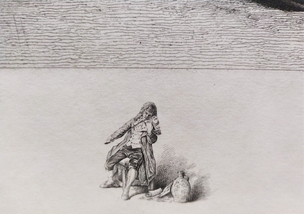 Gravure d'Après Meissonier Militaria Soldat de l'Empire Fumeur-photo-3