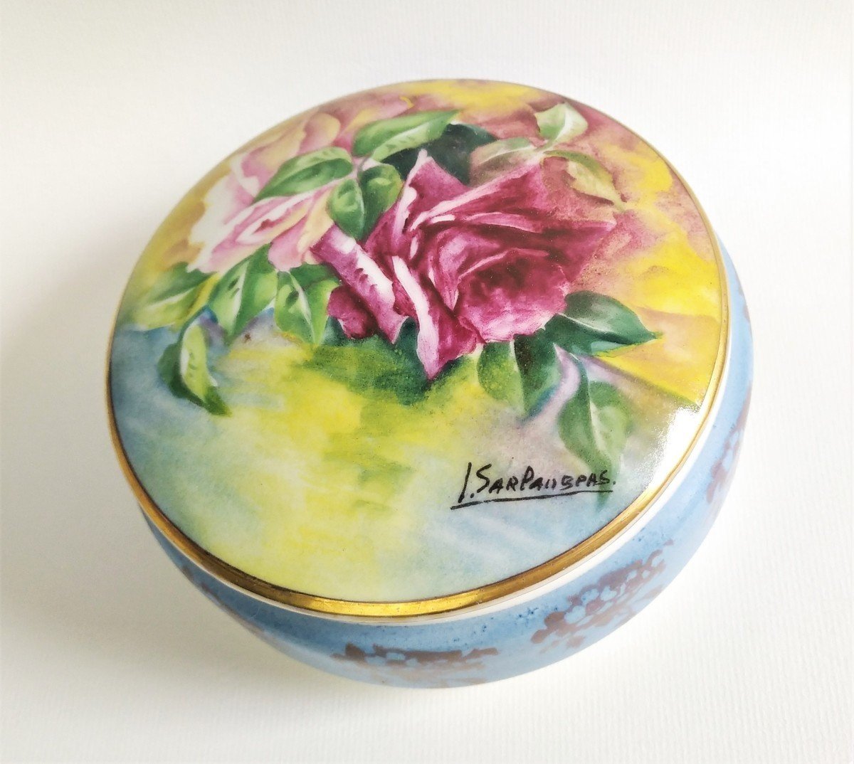 Hand Painted Limoges Porcelain Candy Box