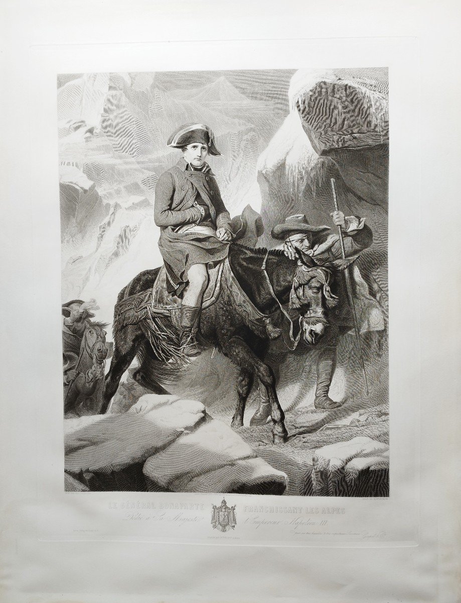 Napoléon Bonaparte Grande Gravure 19ème-photo-2