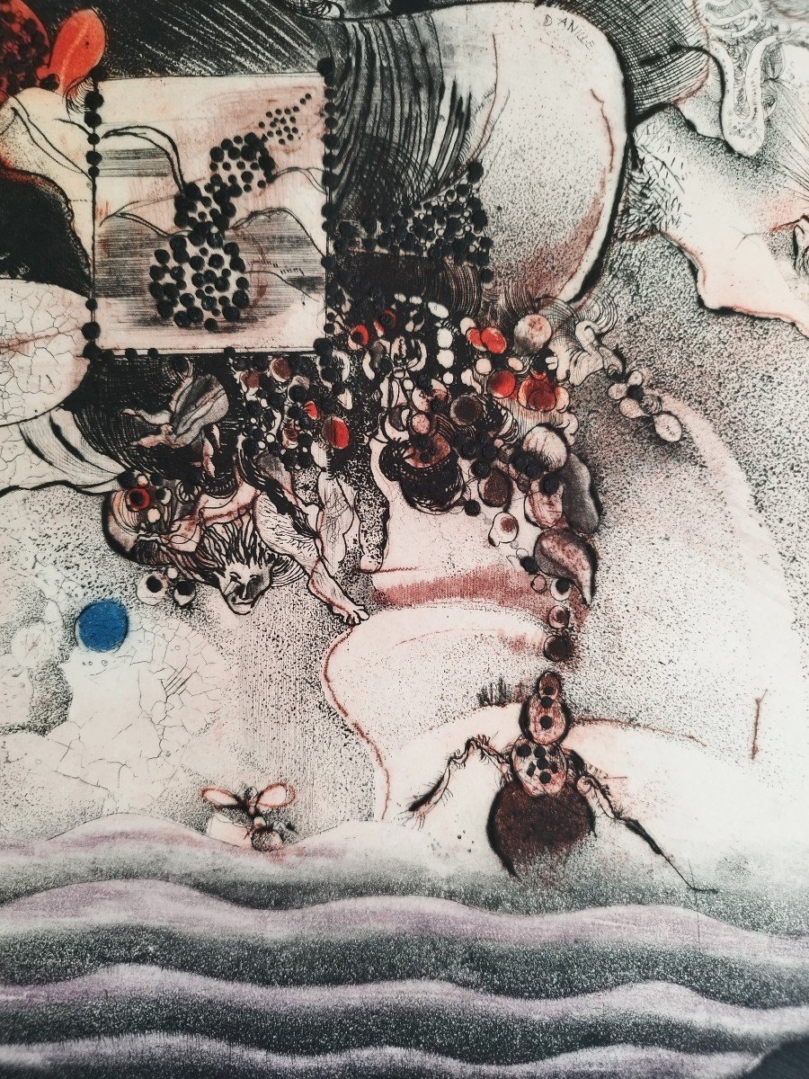 Virgil  Nevjestik  Départ Gravure  Eau-forte 1970-photo-8
