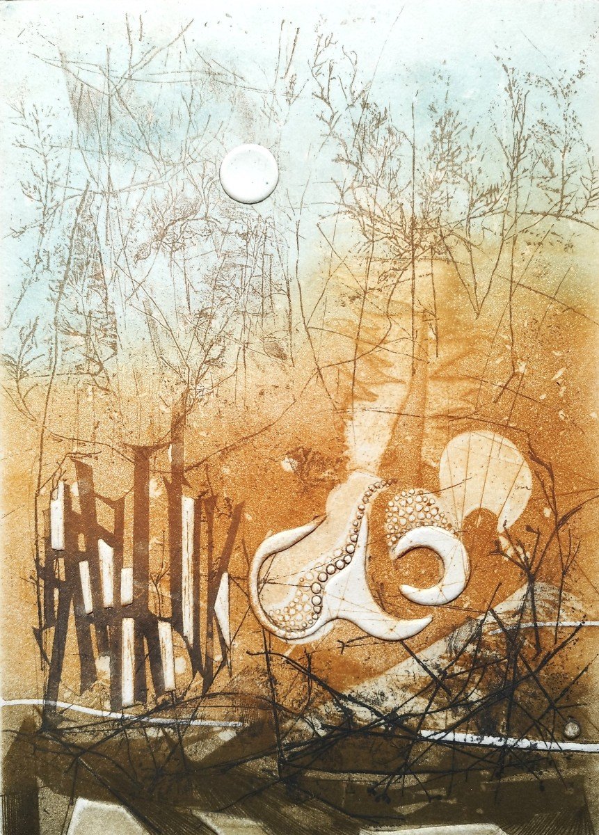 Renée Lubarow Composition Eau-forte 