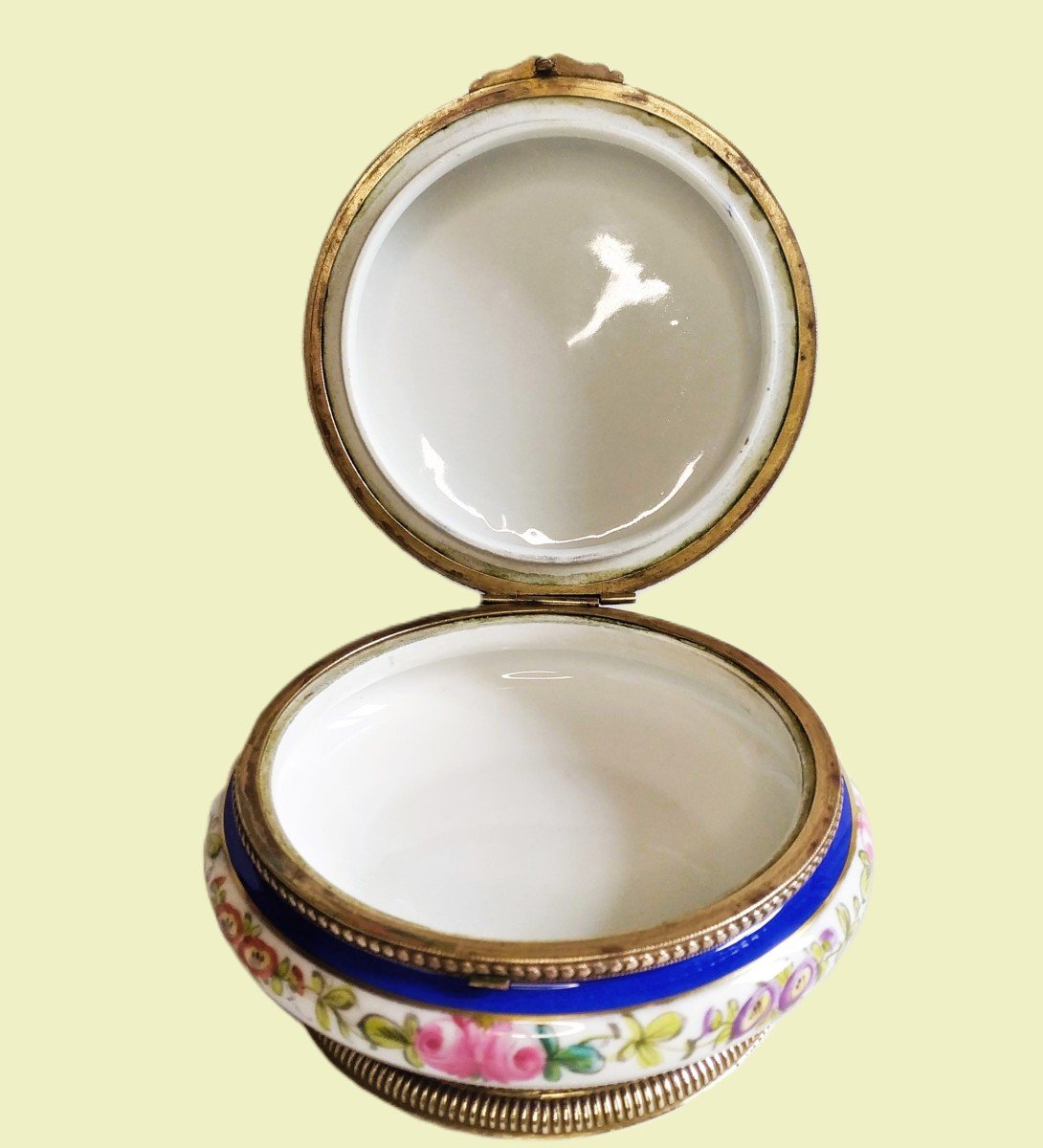 Boite à Bijoux Coffret En Porcelaine Jules Tiélès Peinte à La Main-photo-3