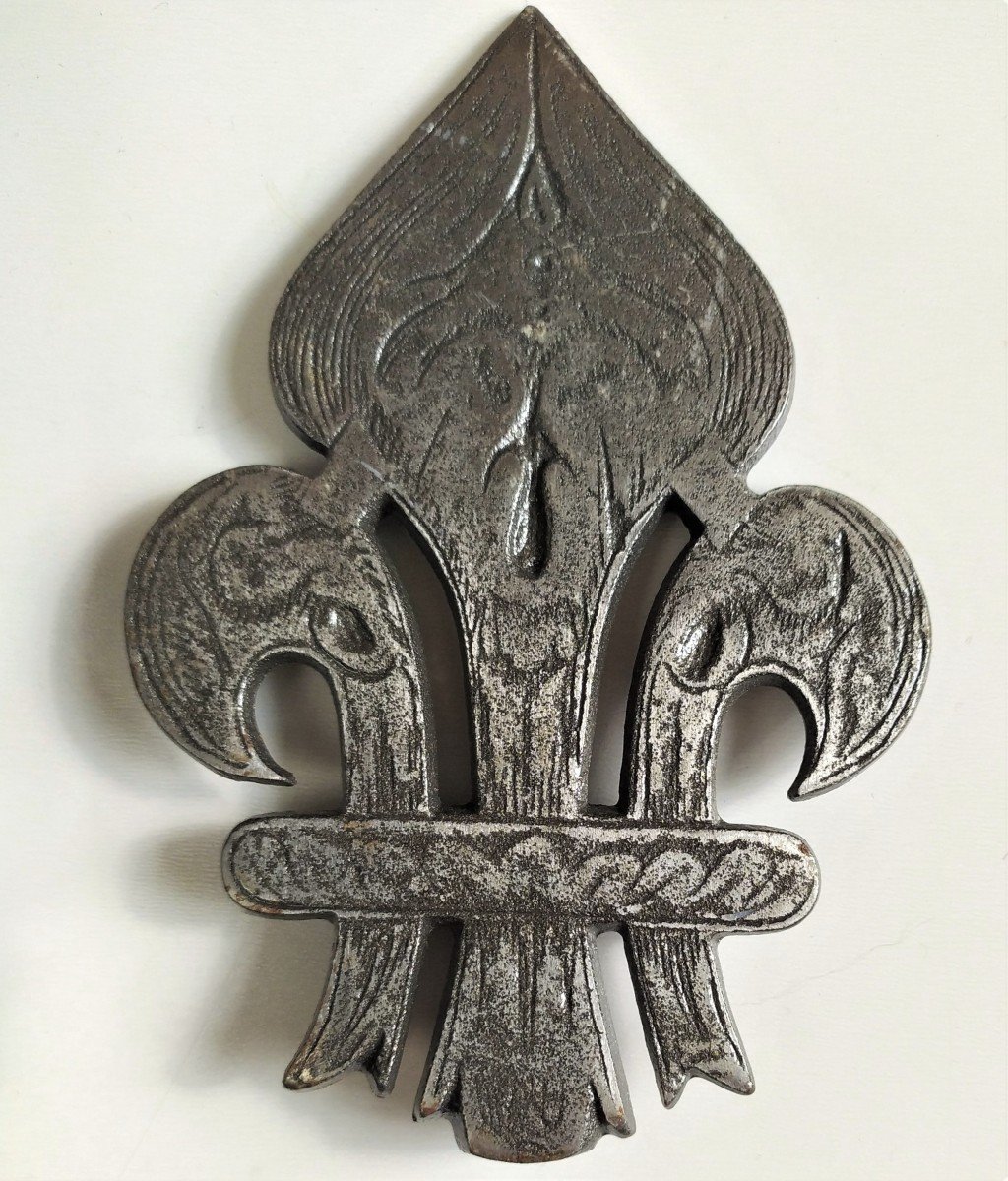  Door Knocker Wrought Iron French Folk Art 19th C-photo-1