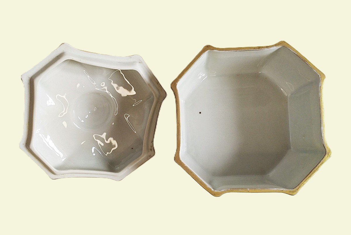 Limoges Hand Painted Porcelain Candy Jewelry Box-photo-3