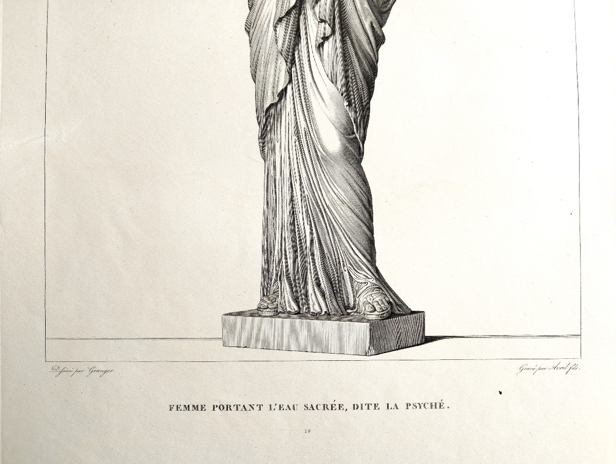 Gravure Mythologique  (Junon) Déesse Grecque Hèra 19ème-photo-1