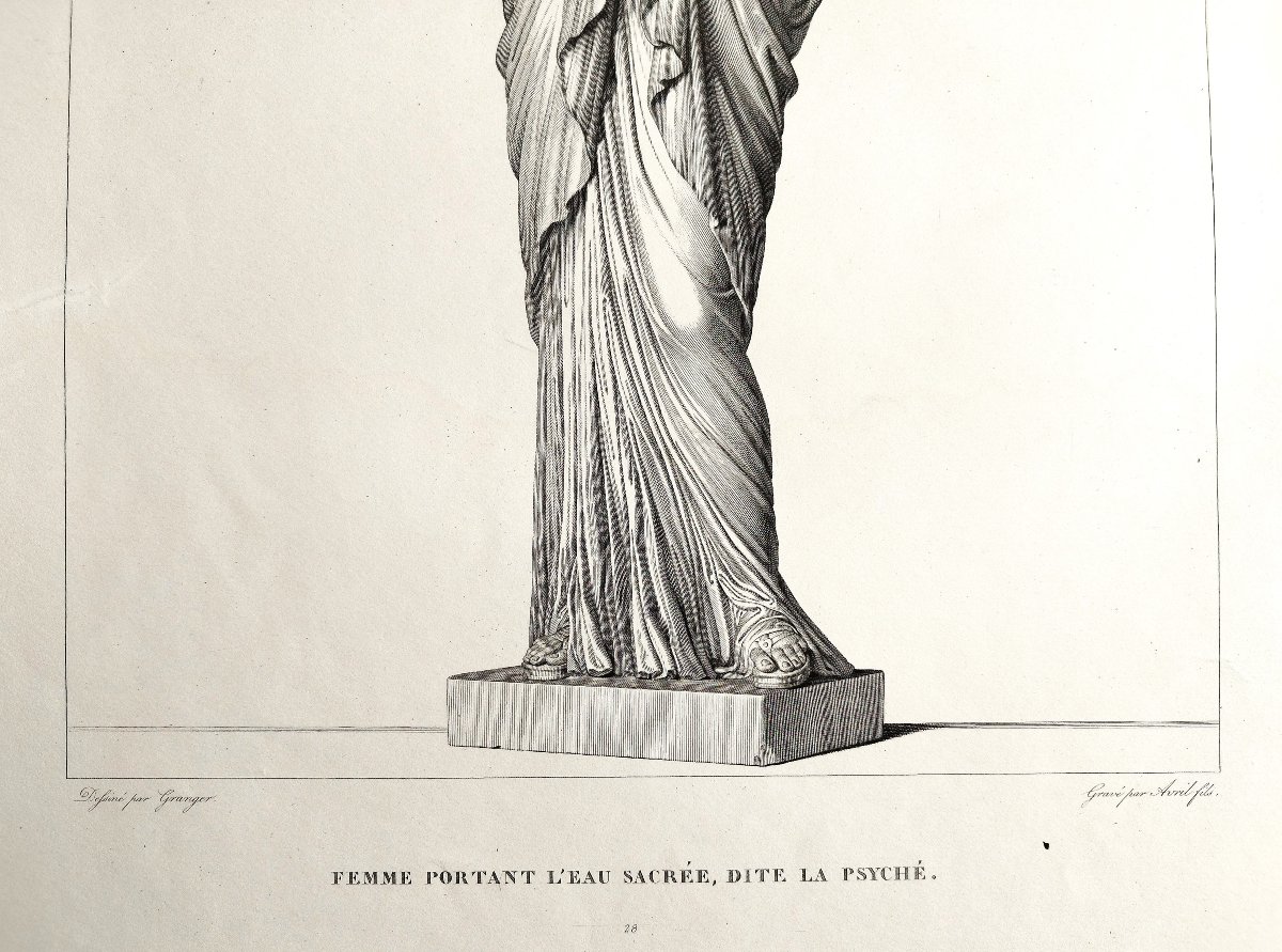 Gravure Mythologique Psyché Déesse Grecque  âme19ème-photo-2