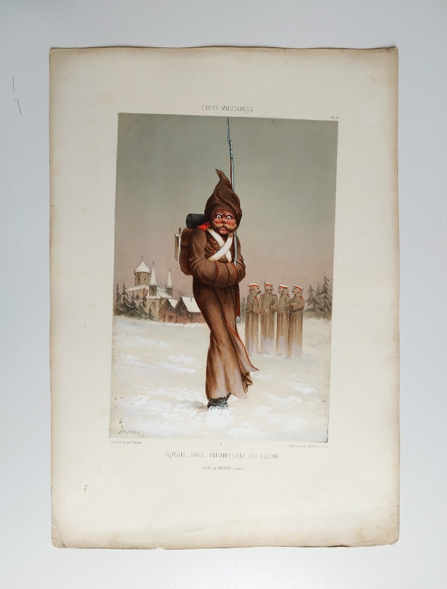 Illustrateurs caricatures types militaires français et étrangers Draner Jules Renard -photo-4