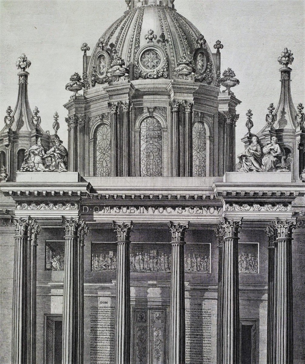 Etching Pantheon Project Architecture Engraving 18th Century -photo-5