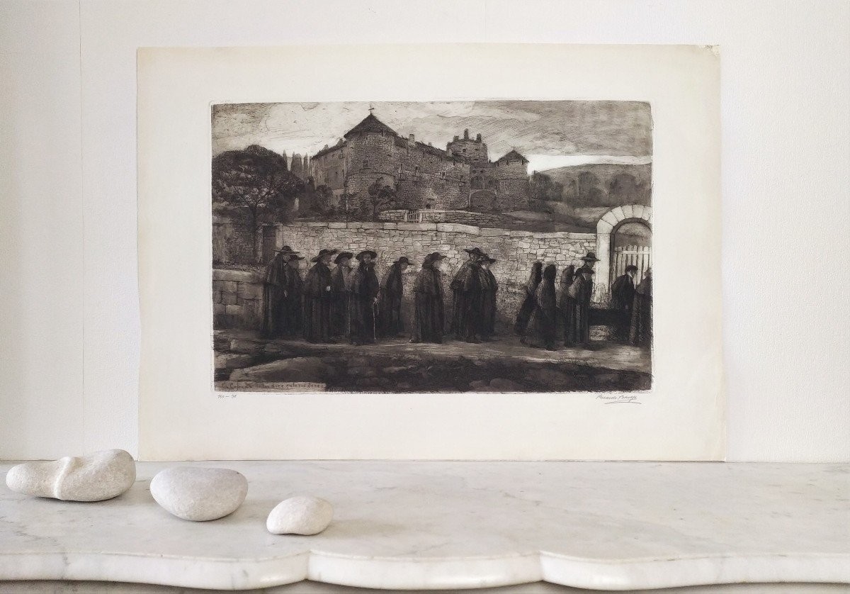 Gravure 19ème par Ricardo Baroja y Nessi