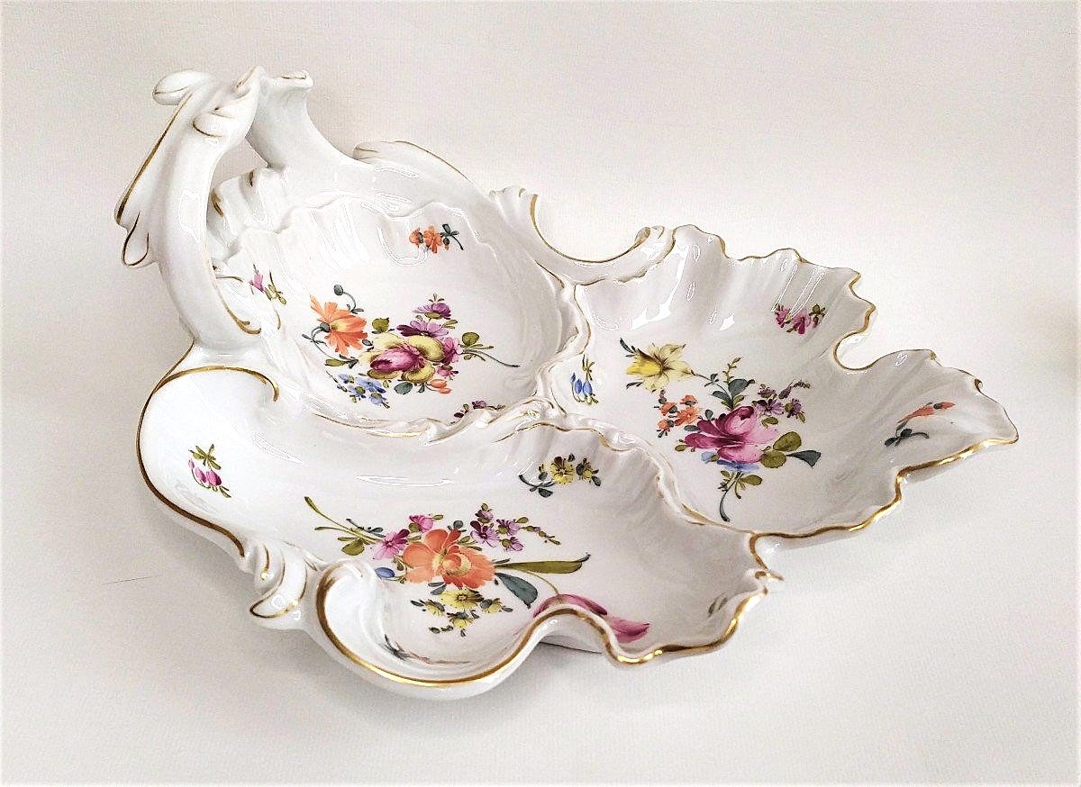 Hand-painted Porcelain Dish From Dresden, Saxony-photo-3