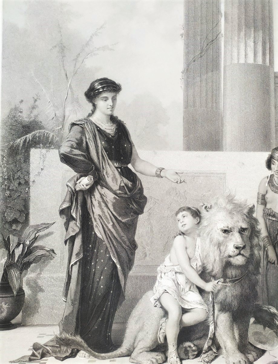 Gravure mythologique d'après Coomans 19ème-photo-6