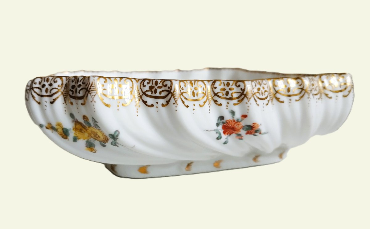 Antique Hand Painted Porcelain Fruit Bowl From Germany-photo-3