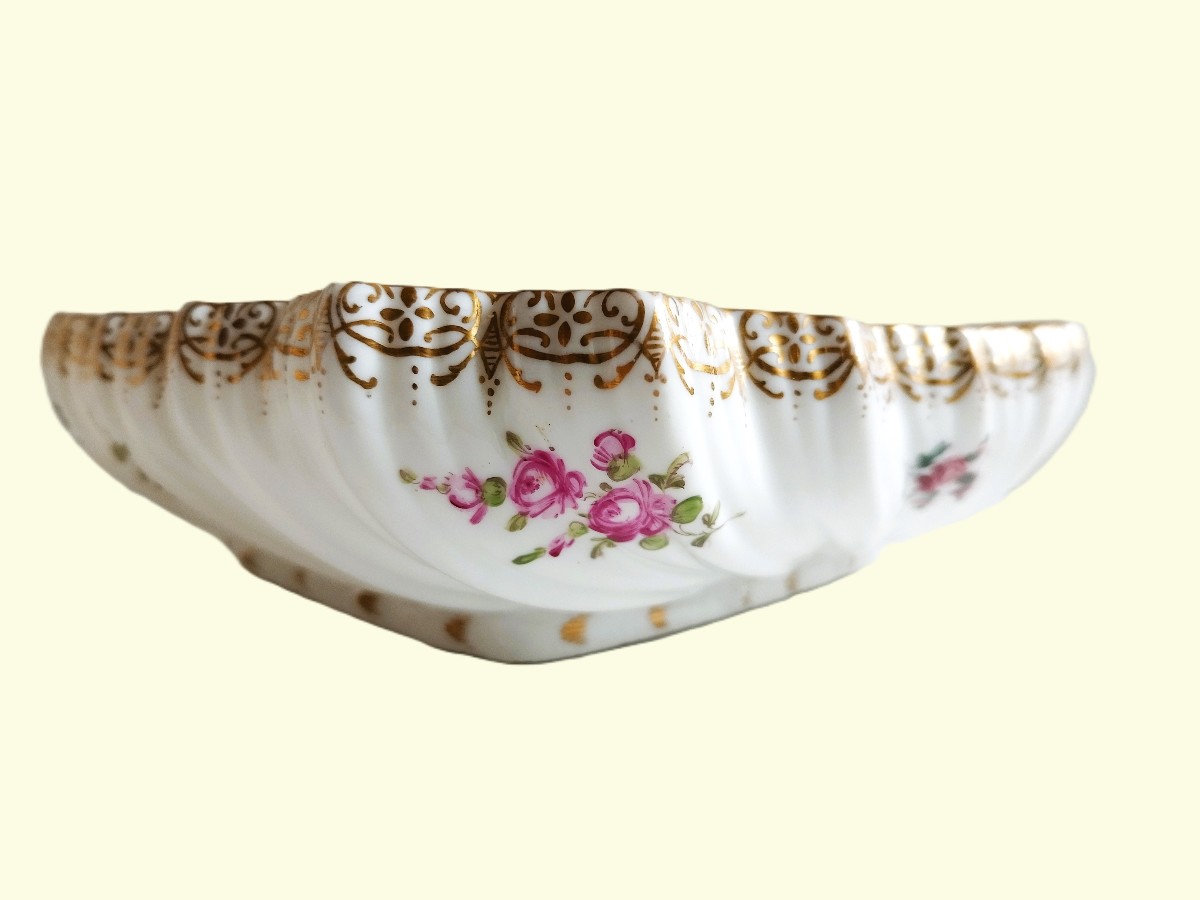 Antique Hand Painted Porcelain Fruit Bowl From Germany-photo-4