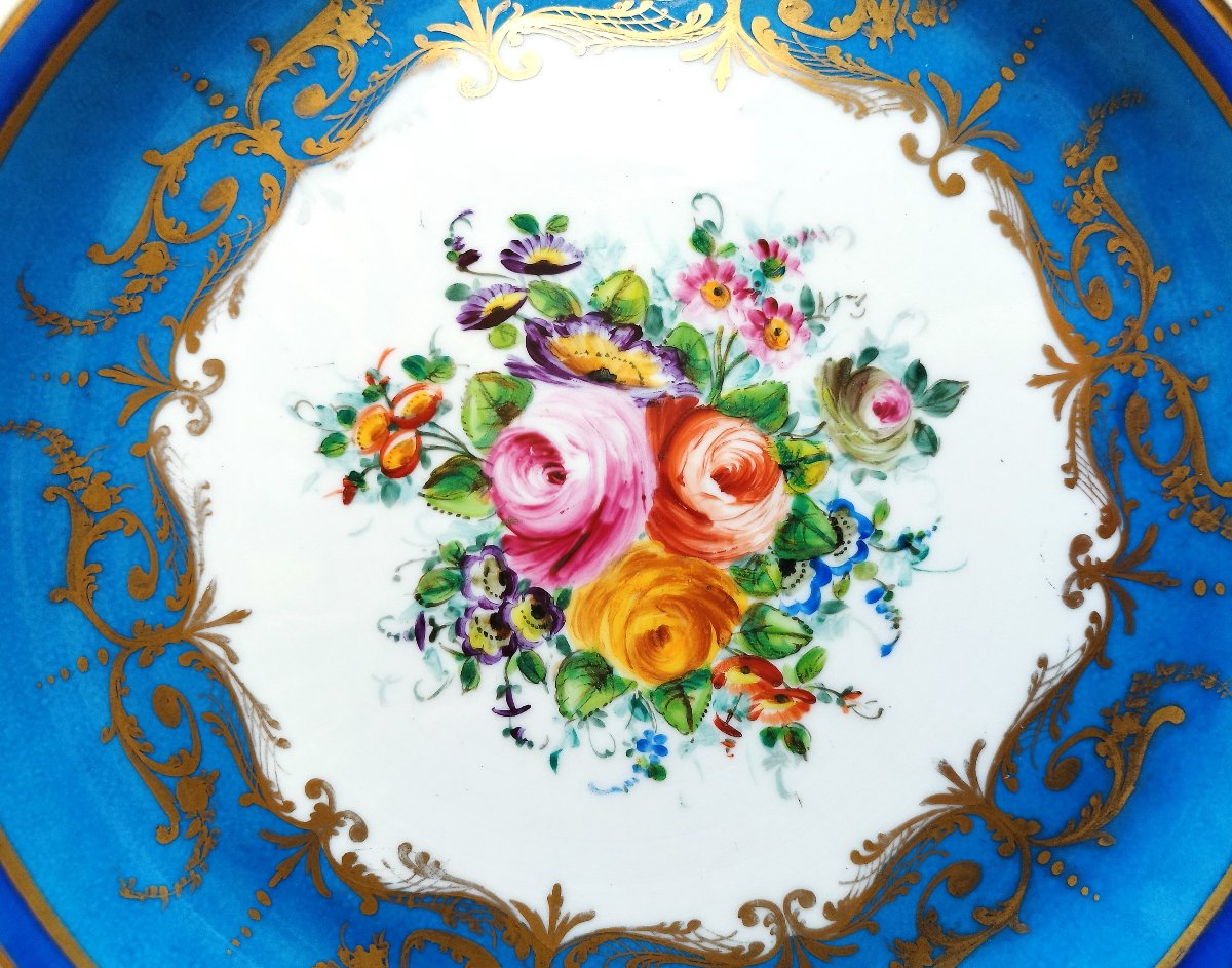 Le Tallec porcelaine peinte à la main grand plat -photo-3