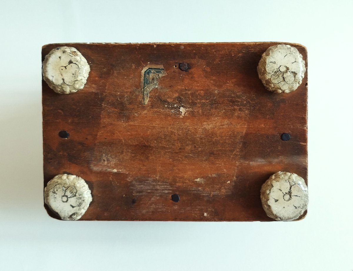 Italian Pastiglia Box 15th Century-photo-7