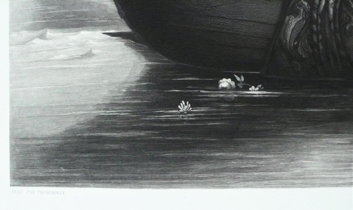 Etching Paul Veronese In Venice Italy Engraving After Pignerolle, 19th C Old Print-photo-4