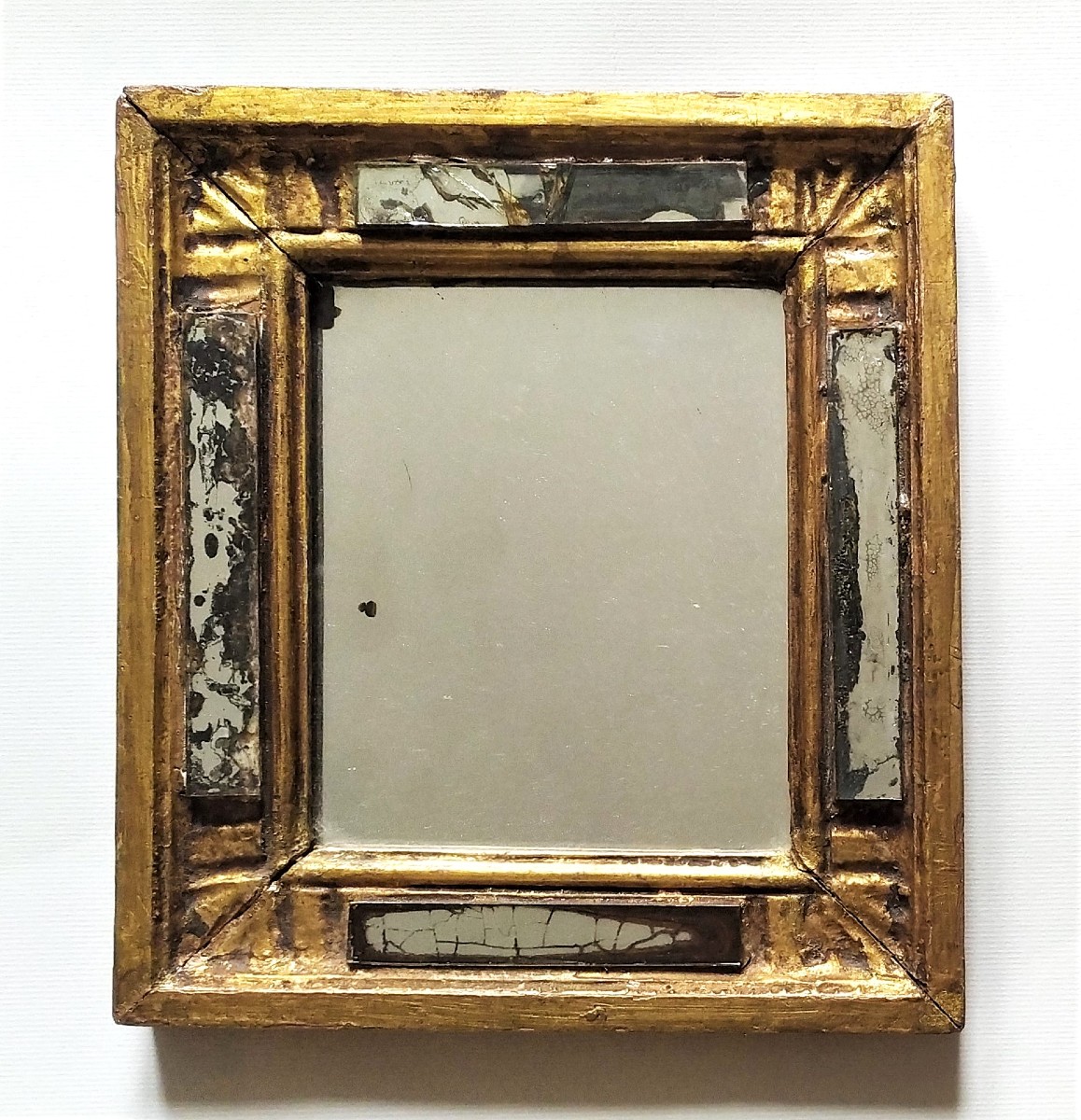 Small Antique  Gold Mirror 19th C  Home Decor