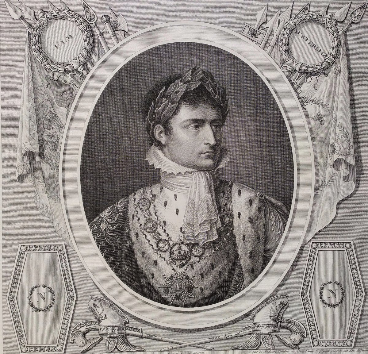 Napoléon Empereur Et l'Impératrice Marie-louise Gravures d'époque Empire portrait historique-photo-3